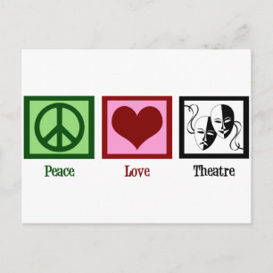 Peace Love Theater Company Briefkaart