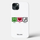 Peace Love Theater - Gepersonaliseerd Case-Mate iPhone Case (Achterkant)