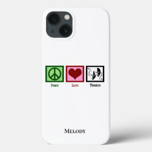 Peace Love Theater - Gepersonaliseerd Case-Mate iPhone Case
