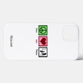 Peace Love Theater - Gepersonaliseerd Case-Mate iPhone Case (Achterkant (horizontaal))