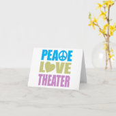 Peace Love Theater Kaart (Gele Bloem)