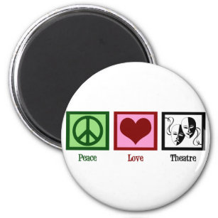 Peace Love Theater Magneet