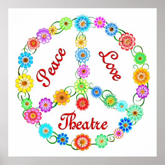 Peace Love Theater Poster (Voorkant)