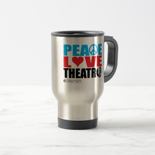 Peace Love Theater Reisbeker (Voorkant rechts)