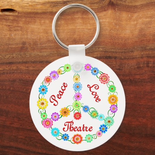 Peace Love Theater Sleutelhanger (Voorkant)