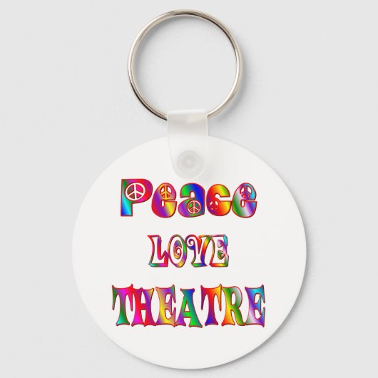 Peace Love Theater Sleutelhanger (Voorkant)
