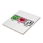 Peace Love Theater Tegeltje (Zijkant)