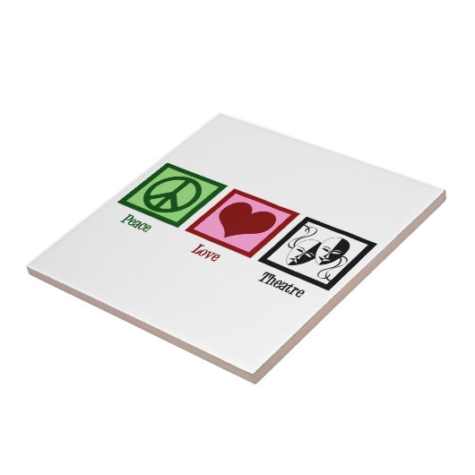 Peace Love Theater Tegeltje (Zijkant)