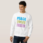 Peace Love Theater Trui (Voorkant volledig)