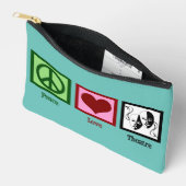 Peace Love Theatre Schattige Blauwgroen Etui (Open)
