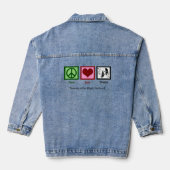Peace Love Theatre Schattigee Custom Drama Club Denim Jacket (Achterkant)