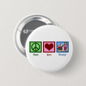 Peace Love Therapy Ronde Button 5,7 Cm (Voorkant /achterkant)