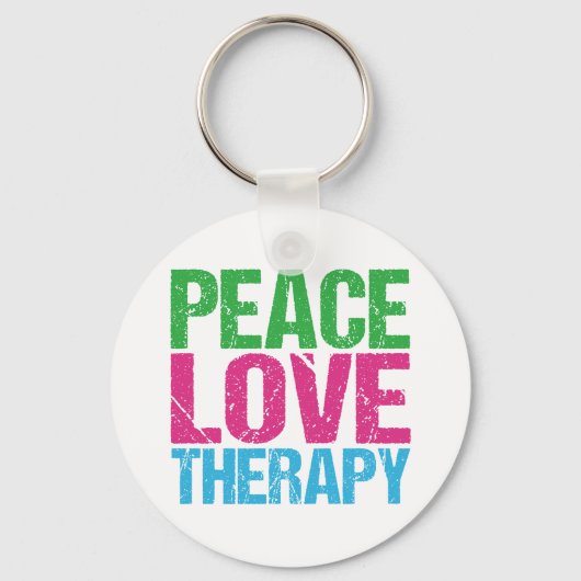 Peace Love Therapy Sleutelhanger (Voorkant)