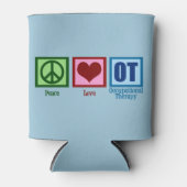 Peace Love to Occupational Therapy Blikjeskoeler (Voorkant)