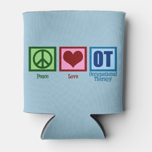 Peace Love to Occupational Therapy Blikjeskoeler (Voorkant)