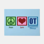 Peace Love to Occupational Therapy Deurmat (Voorkant)