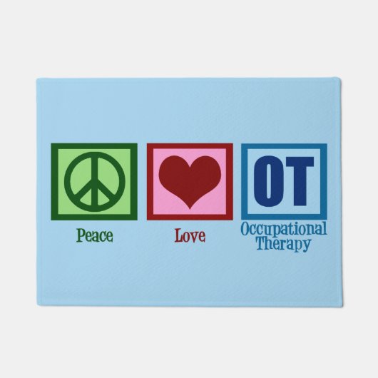 Peace Love to Occupational Therapy Deurmat (Voorkant)