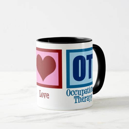 Peace Love to Occupational Therapy Mok (Voorkant rechts)