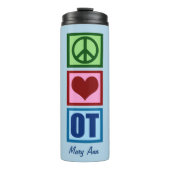Peace Love to Occupational Therapy Thermosbeker (Voorkant)