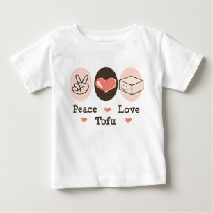 Peace Love Tofu Baby Long-hoeve T-shirt