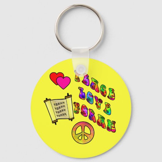 Peace Love Torah Sleutelhanger (Voorkant)
