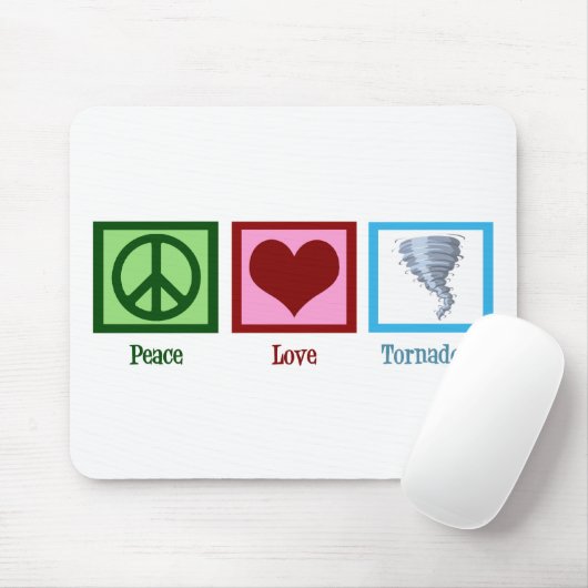 Peace Love Tornado Muismat (Met muis)