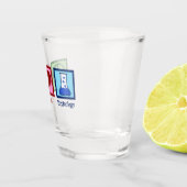 Peace Love Toxicology Cute Toxicologe Shot Glas (Rechts)