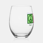 Peace Love Toxicology Cute Toxicologe Wijnglas Zonder Voet (Rechts)