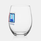 Peace Love Toxicology Cute Toxicologe Wijnglas Zonder Voet (Links)