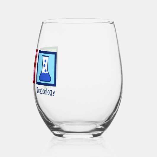 Peace Love Toxicology Cute Toxicologe Wijnglas Zonder Voet (Links)
