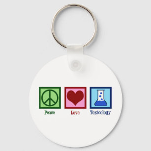 Peace Love Toxicology Sleutelhanger