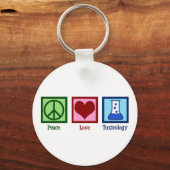 Peace Love Toxicology Sleutelhanger (Achterkant)
