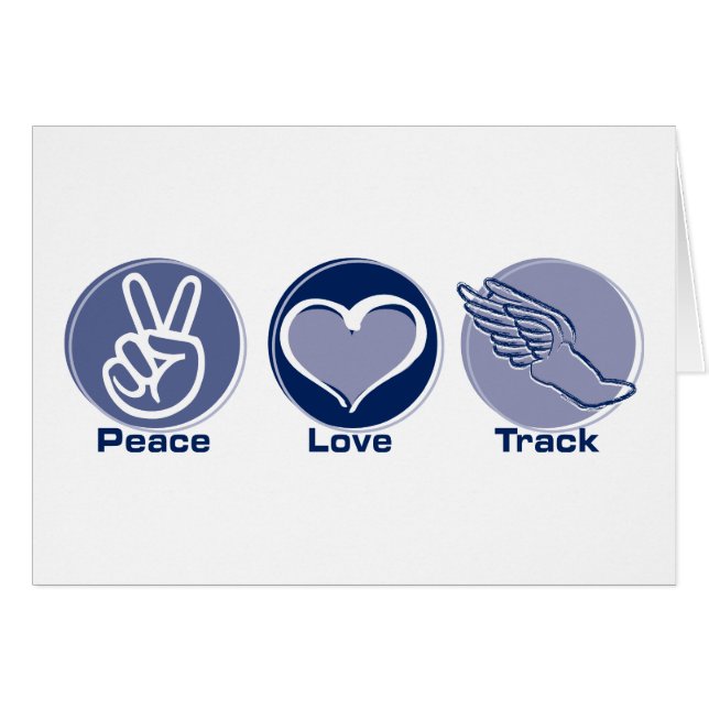 Peace Love Track (Voorkant Horizontaal)