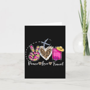 Peace Love Travel Retro Zomervakantie Familiemat Kaart
