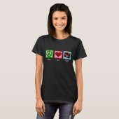 Peace Love Travel T-Shirt (Voorkant volledig)