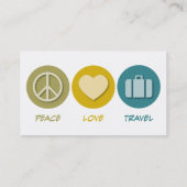 Peace Love Travel Visitekaartje (Achterkant)