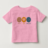 Peace Love Trebuchet Kinder Shirts (Voorkant)