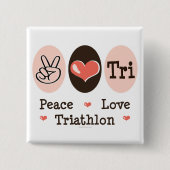 Peace Love Tri Button (Voorkant)