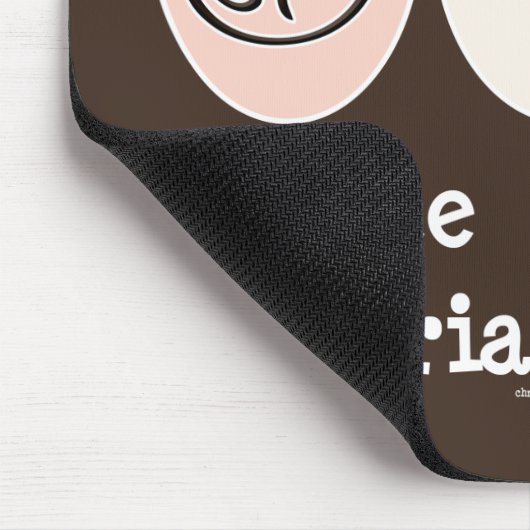 Peace Love Triathlon Mousepad Muismat (Hoek)