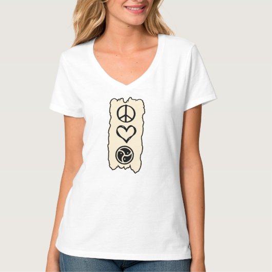 Peace Love Triskele © FB @ #USAPatriotGraphics T-shirt (Voorkant)