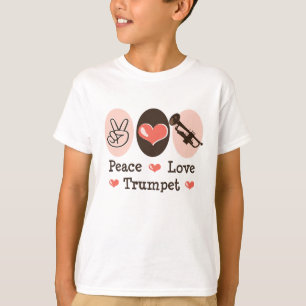 Peace Love Trumpet Kind T-shirt