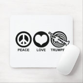 Peace Love Trumpet Muismat (Met muis)