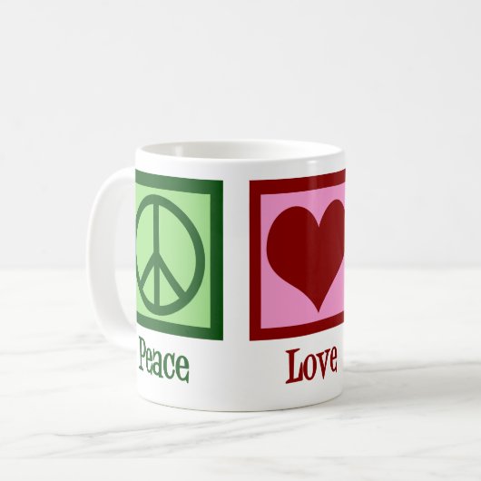 Peace Love Trumpets Koffiemok (Voorkant links)