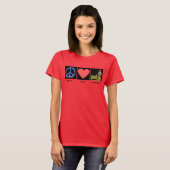 PEACE LOVE TUINIEREN T-SHIRT (Voorkant volledig)