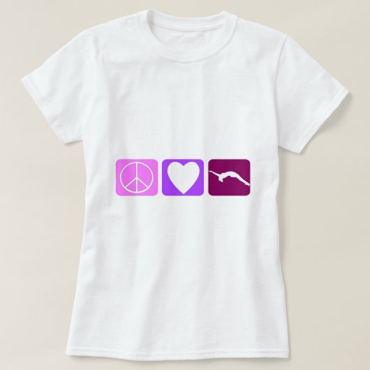 Peace Love Tumble T-shirt (Design voorkant)