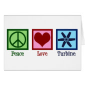 Peace Love Turbine Fan (Voorkant Horizontaal)