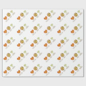 Peace Love Turkey Menorah Cadeaupapier (Vlak)