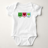 Peace Love Turtles Cute Zee Turtle Romper (Voorkant)