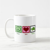 Peace Love Turtles Double Sided Koffiemok (Links)