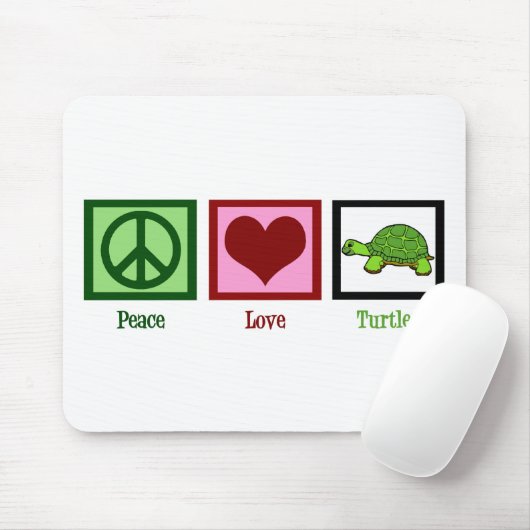Peace Love Turtles Muismat (Met muis)